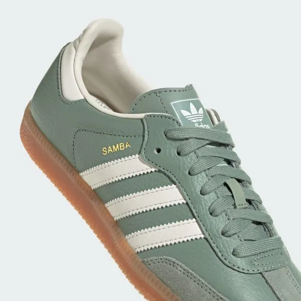 Adidas Samba OG W sneakers, silver-green/white