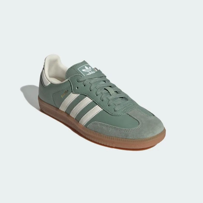 Adidas Samba OG W sneakers, silver-green/white