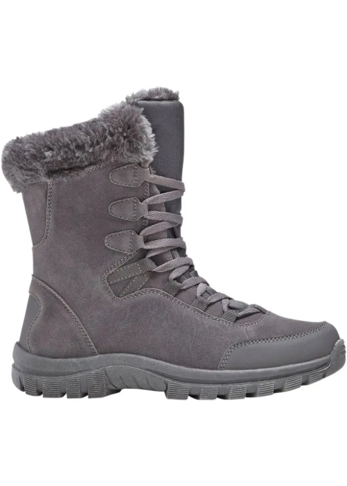 Lace-up boots with tex membrane Bpc Selection, gray