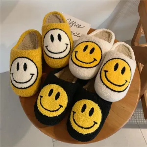 Smiley Face Slippers Women