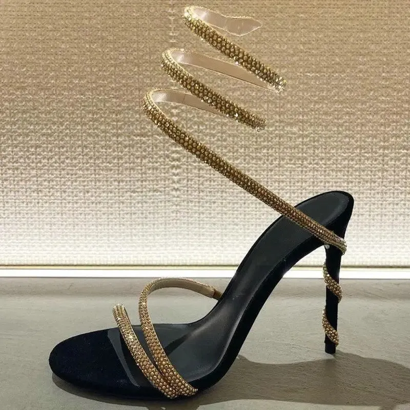Snake Design High Heels
