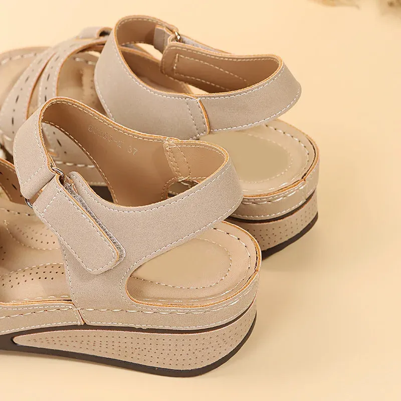 Women Summer Wedge Sandals Fashion Non Slip Beach Shoes Woman Lightweight Casual Platform Sandalias - WSD50237