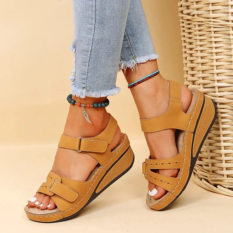 Women Summer Wedge Sandals Fashion Non Slip Beach Shoes Woman Lightweight Casual Platform Sandalias - WSD50237