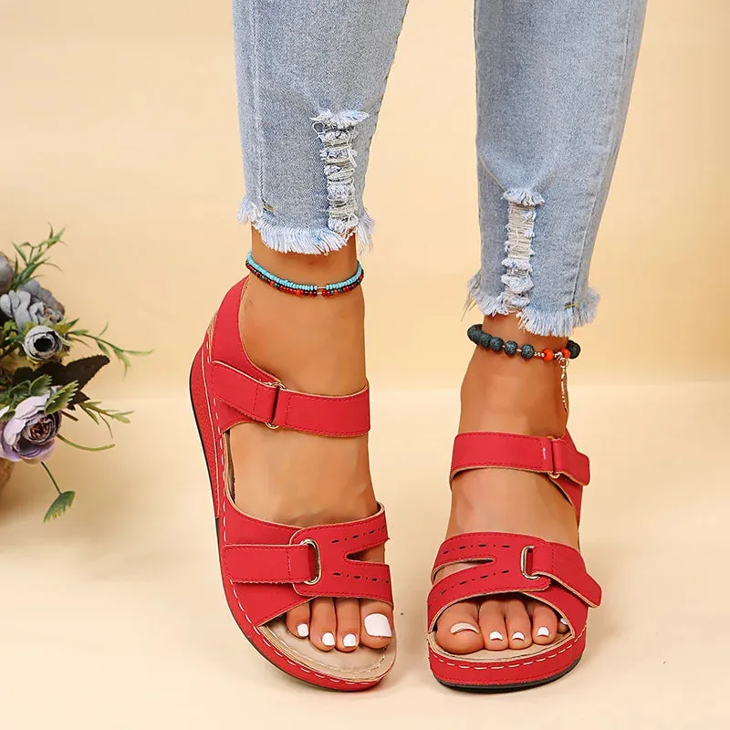 Women Summer Wedge Sandals Fashion Non Slip Beach Shoes Woman Lightweight Casual Platform Sandalias - WSD50237