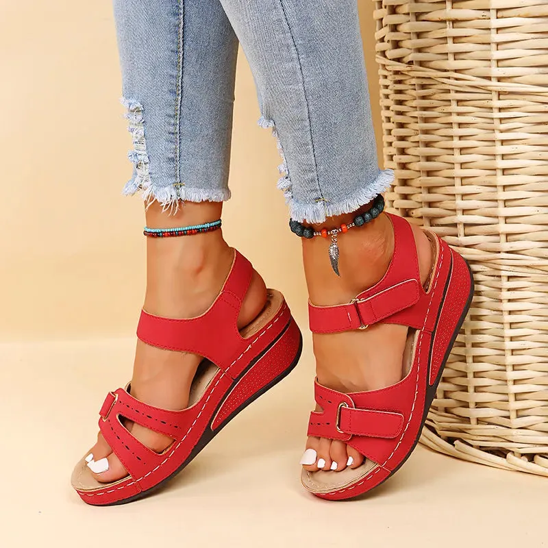 Women Summer Wedge Sandals Fashion Non Slip Beach Shoes Woman Lightweight Casual Platform Sandalias - WSD50237