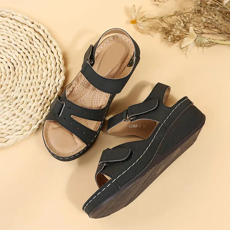 Women Summer Wedge Sandals Fashion Non Slip Beach Shoes Woman Lightweight Casual Platform Sandalias - WSD50237