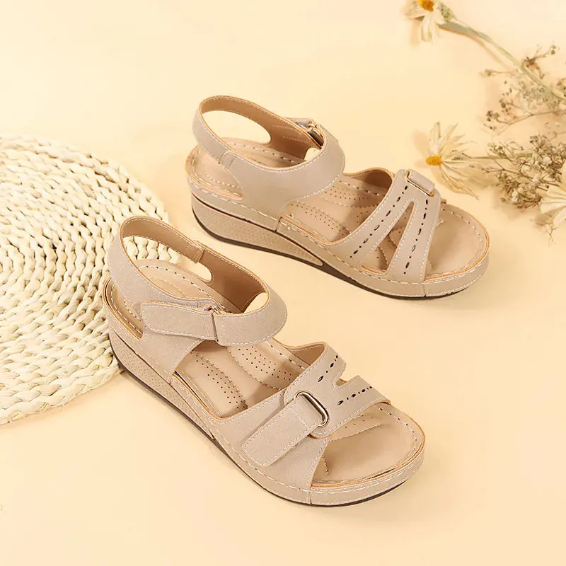 Women Summer Wedge Sandals Fashion Non Slip Beach Shoes Woman Lightweight Casual Platform Sandalias - WSD50237