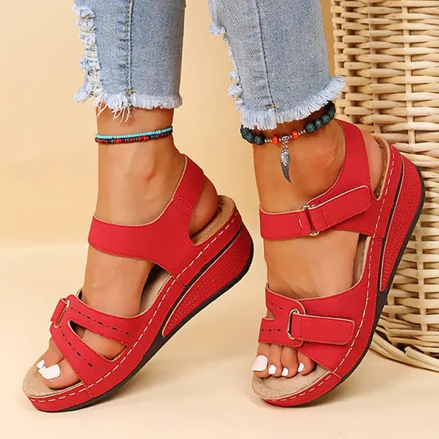 Women Summer Wedge Sandals Fashion Non Slip Beach Shoes Woman Lightweight Casual Platform Sandalias - WSD50237
