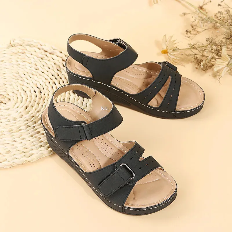Women Summer Wedge Sandals Fashion Non Slip Beach Shoes Woman Lightweight Casual Platform Sandalias - WSD50237