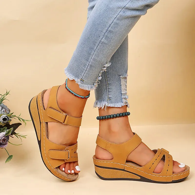 Women Summer Wedge Sandals Fashion Non Slip Beach Shoes Woman Lightweight Casual Platform Sandalias - WSD50237
