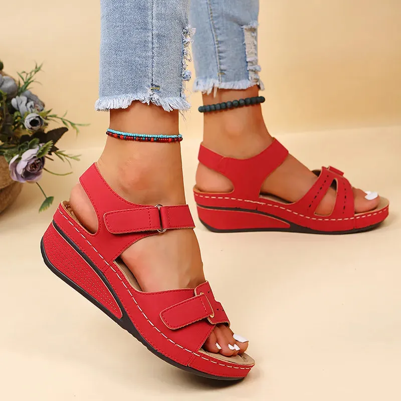 Women Summer Wedge Sandals Fashion Non Slip Beach Shoes Woman Lightweight Casual Platform Sandalias - WSD50237