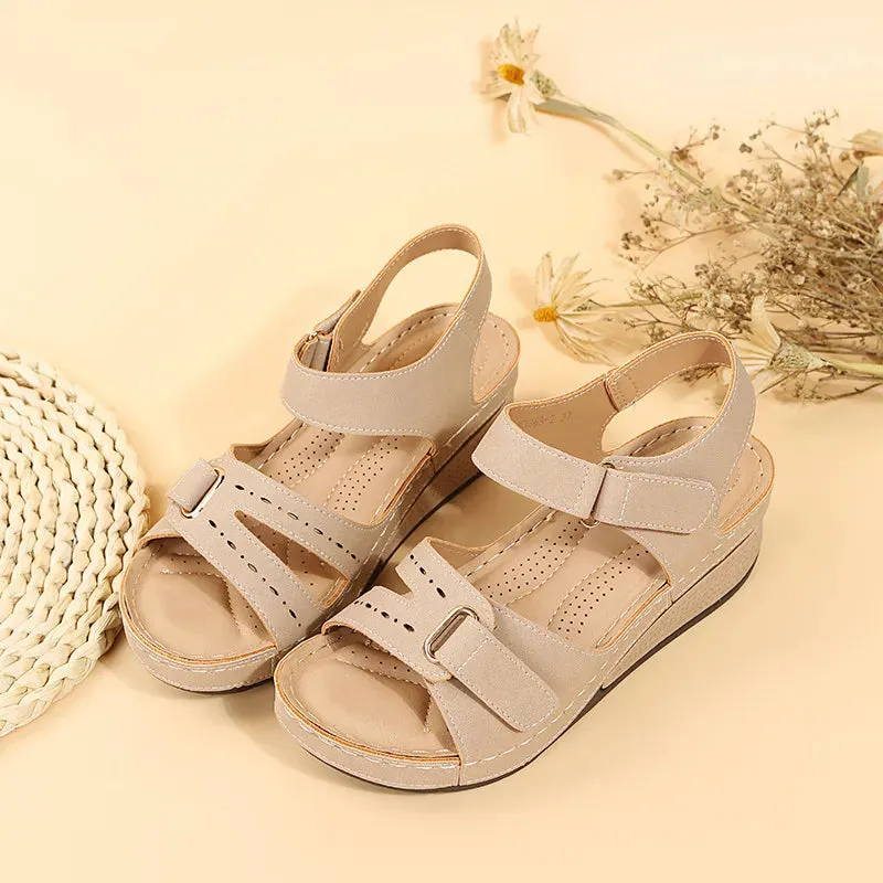 Women Summer Wedge Sandals Fashion Non Slip Beach Shoes Woman Lightweight Casual Platform Sandalias - WSD50237