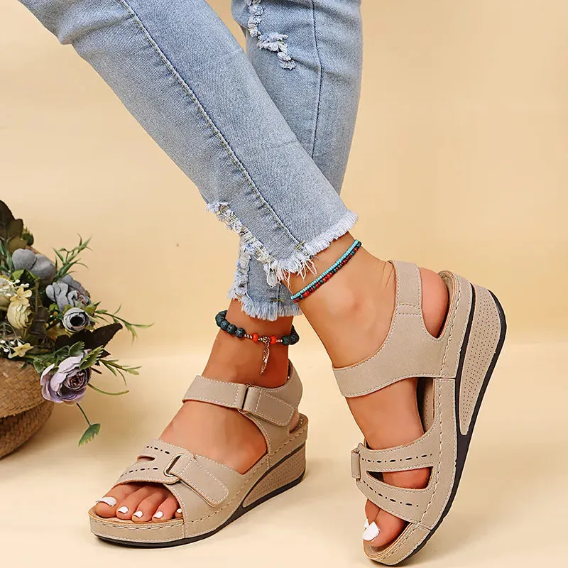 Women Summer Wedge Sandals Fashion Non Slip Beach Shoes Woman Lightweight Casual Platform Sandalias - WSD50237