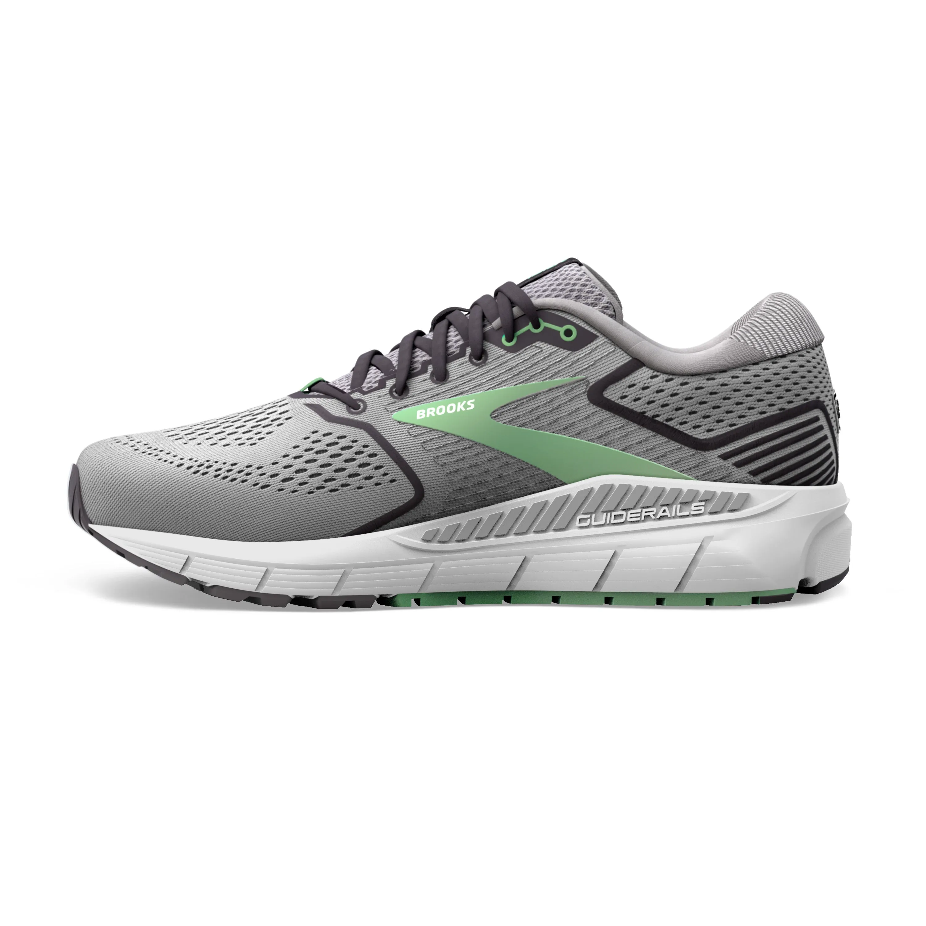 Women's Brooks Ariel '20 Color: Alloy/Blackened Pearl/Green