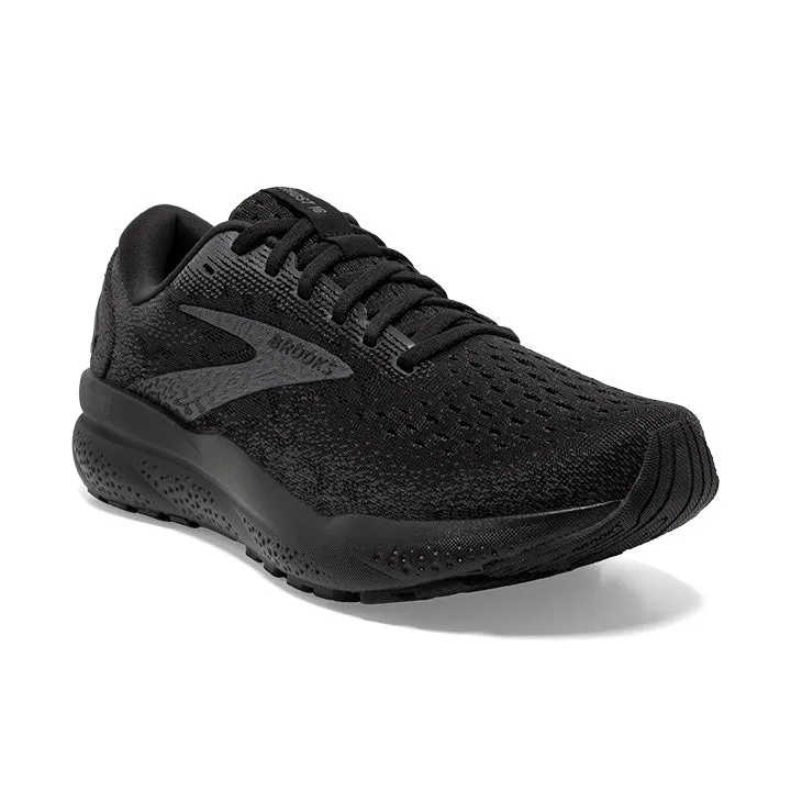 Women's Brooks Ghost 16 Wide 1204071D020 Color: Black/Black/Ebony