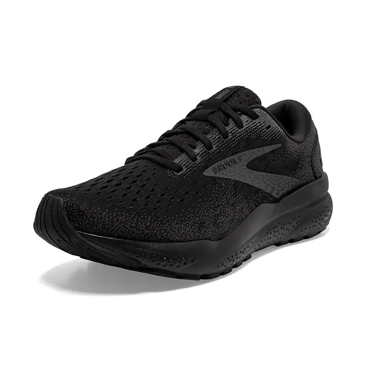 Women's Brooks Ghost 16 Wide 1204071D020 Color: Black/Black/Ebony