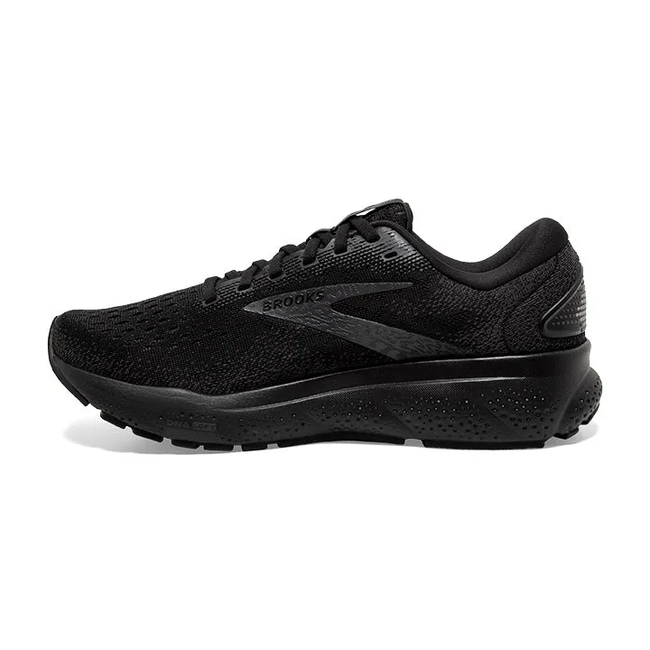 Women's Brooks Ghost 16 Wide 1204071D020 Color: Black/Black/Ebony